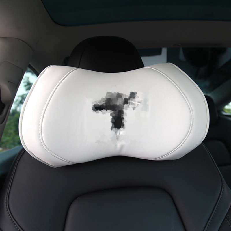 1pc pescoço travesseiro para tesla model 3 modelo s modelo x modelo y macio confortável almofada pescoço suporte assento de carro acessórios encosto cabeça