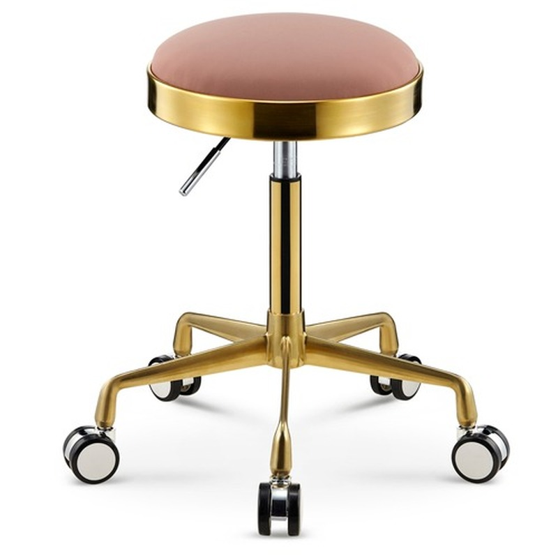 Stainless Steel Brushed Lifting Stool Explosion-proof Stool Barber Chair Bench Hairdressing Salon Rotating Stool Master Chair