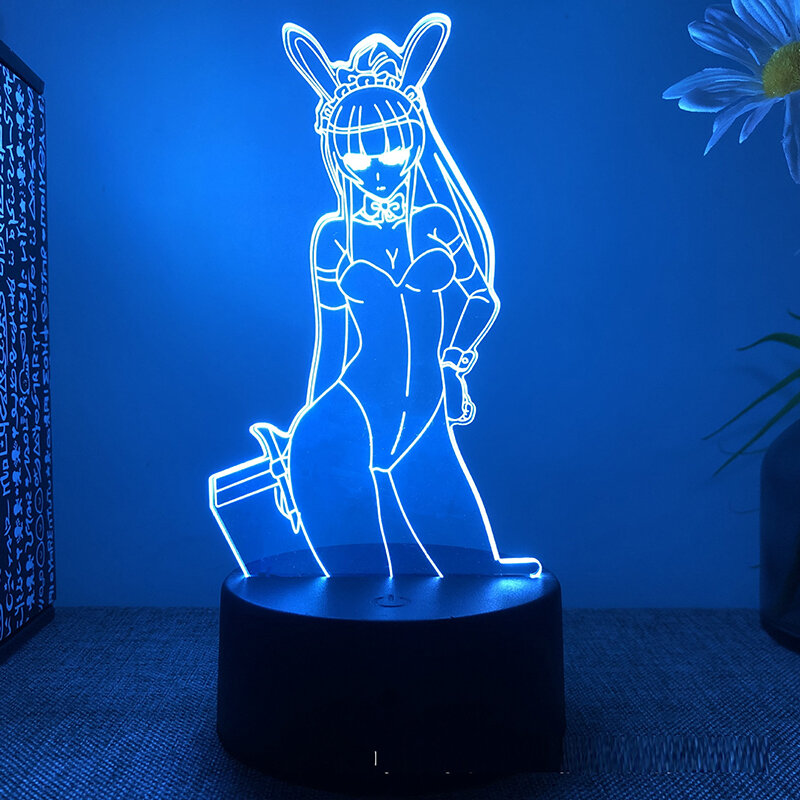 Overlord anime figura 3d conduziu a lâmpada para o quarto manga ação luzes da noite quarto das crianças decoração do feriado presente de aniversário