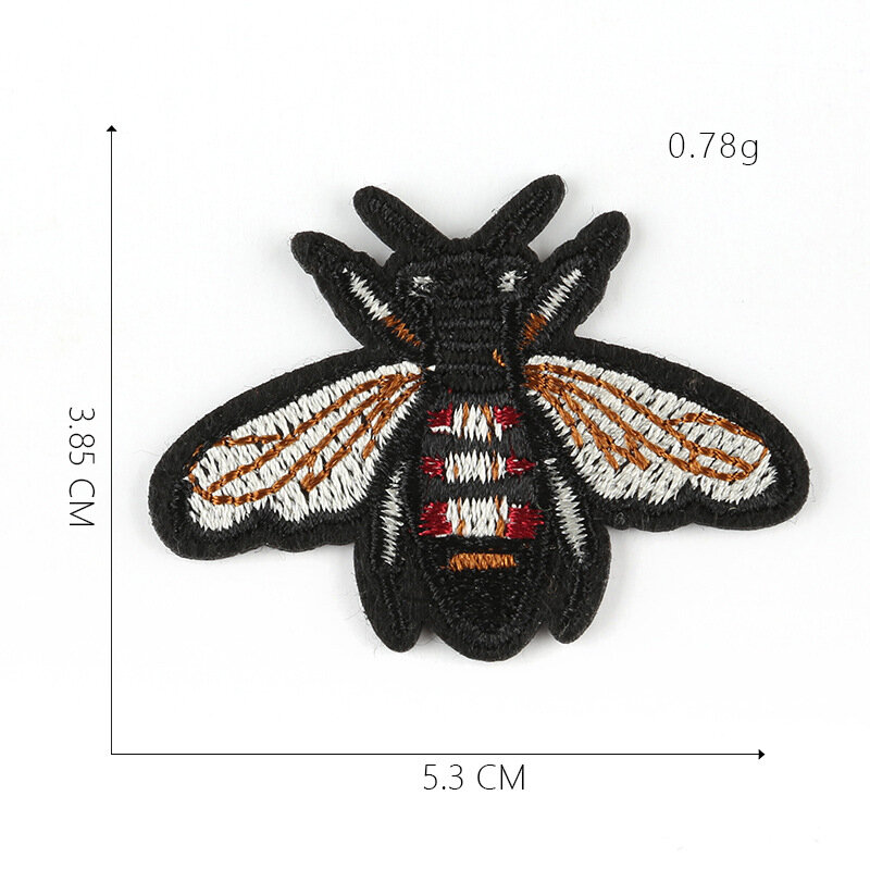 10 Stks/partij Bee Insect Serie Voor Kleding Diy Ijzer Op Geborduurde Patches Voor Hoed Jeans Sticker Naaien-Op Patch applique Badge