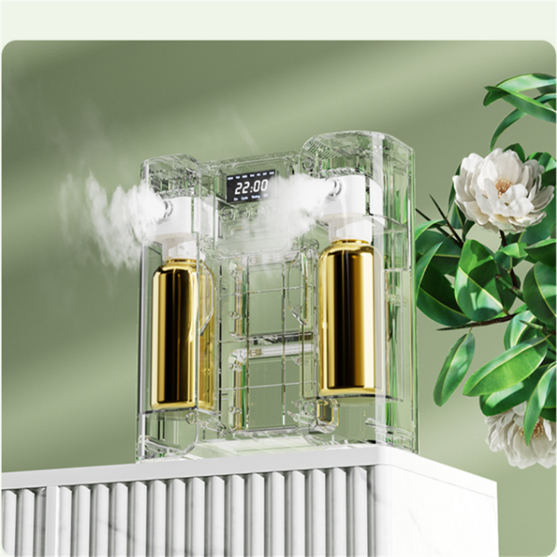 Diffusore di olio Waterless Essential Bluetooth Air aromaterapia Machine doppio ugello due fragranze Auto Hotel Home Large Area