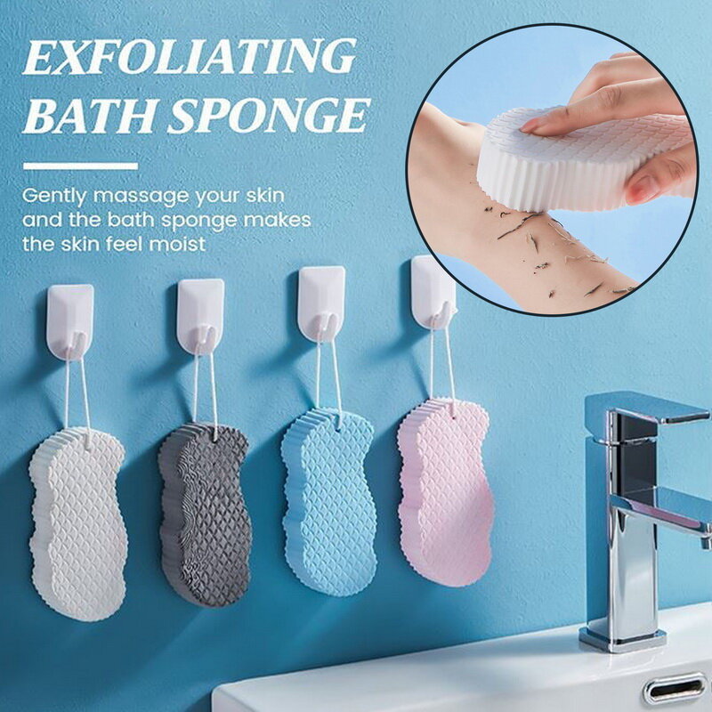 Esponja Exfoliante mágica para ducha, cepillo de baño para niños, Exfoliante corporal, masajeador limpio