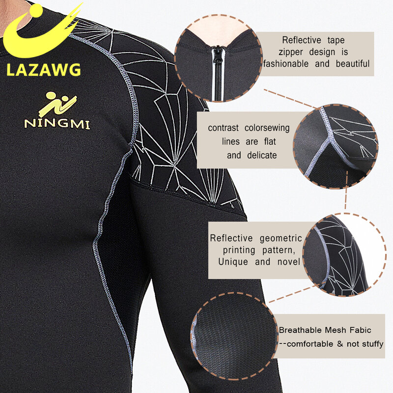 LAZAWG Waist Trainer Men Sauna Suit Workout Vest Fitness Gym Body Shaper Weight Loss Tank Top Sweat Shirts Corset Set Shapewear
