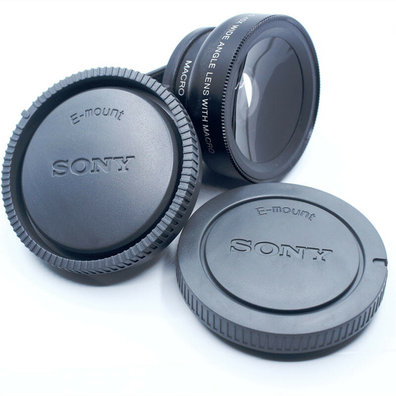 Rear Lens Cover+Camera Body Cap for Sony E Mount NEX3/5/5N/6/7 A7II A7s a9 a7r3 A7r4 A6600 a5100 A6000 a6300 a6500