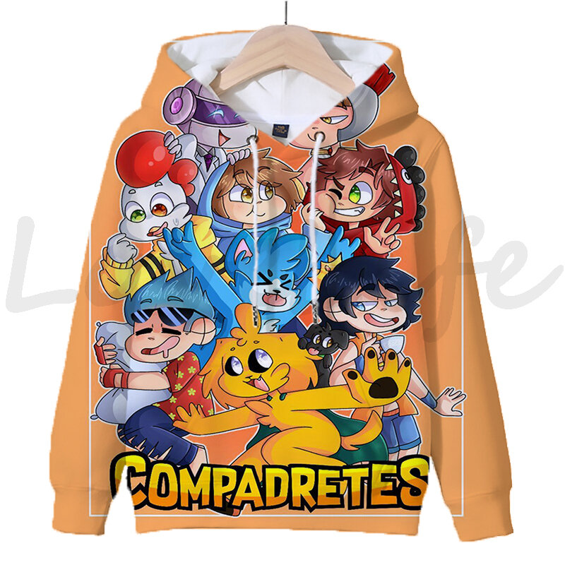 Spiel Compadretes Mikecrack Hoodies Jungen Mädchen Cartoon Sweatshirts Pullover Teenager Harajuku Streetwear Tops 3D Kleidung Sudadera