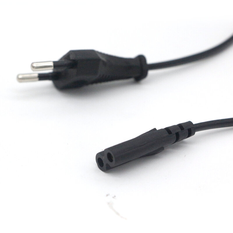 2-зубчатый штырьковый кабель переменного тока, ЕС/США, шнур питания, консоль, шнур C7, фигурка кабеля, высококачественный свинцовый провод, шн...