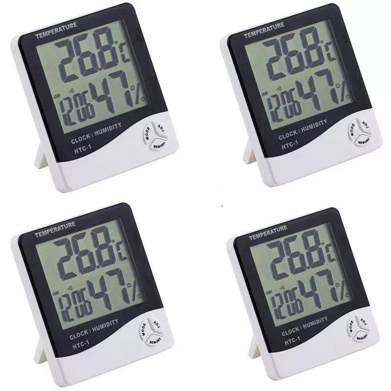 2022New Termometer Digital Hygrometer Dalam Ruangan Stasiun Cuaca untuk Rumah Mini Ruangan Termometer Suhu Kelembaban Monitor