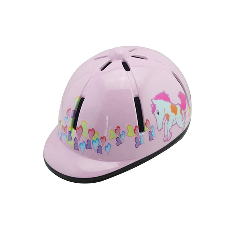 Шлем для верховой езды для мальчиков и девочек, регулируемая окружность головы, защитное дышащее снаряжение для езды на велосипеде