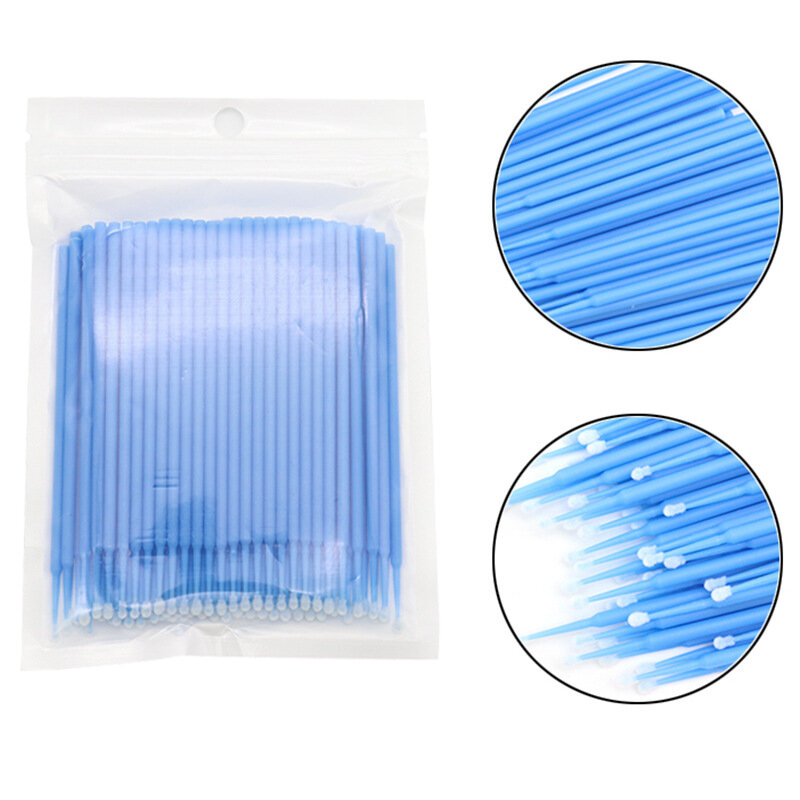 300 pçs/saco descartável microbrush cílios extensão individual lash removendo cotonete micro escova para ferramentas de extensão de cílios