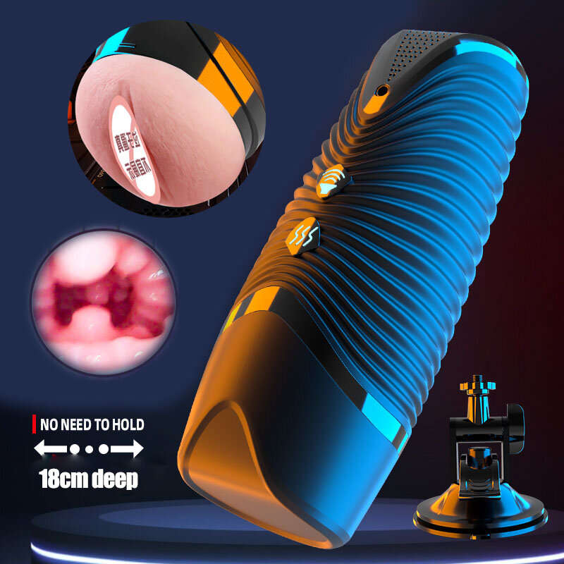 Inteligentny adaptacyjny rozmiar męski Masturbator Cup ogrzewanie wibrująca kieszonkowa wagina do masturbacji interakcja zabawki erotyczne dla mężczyzn 18 + sklep