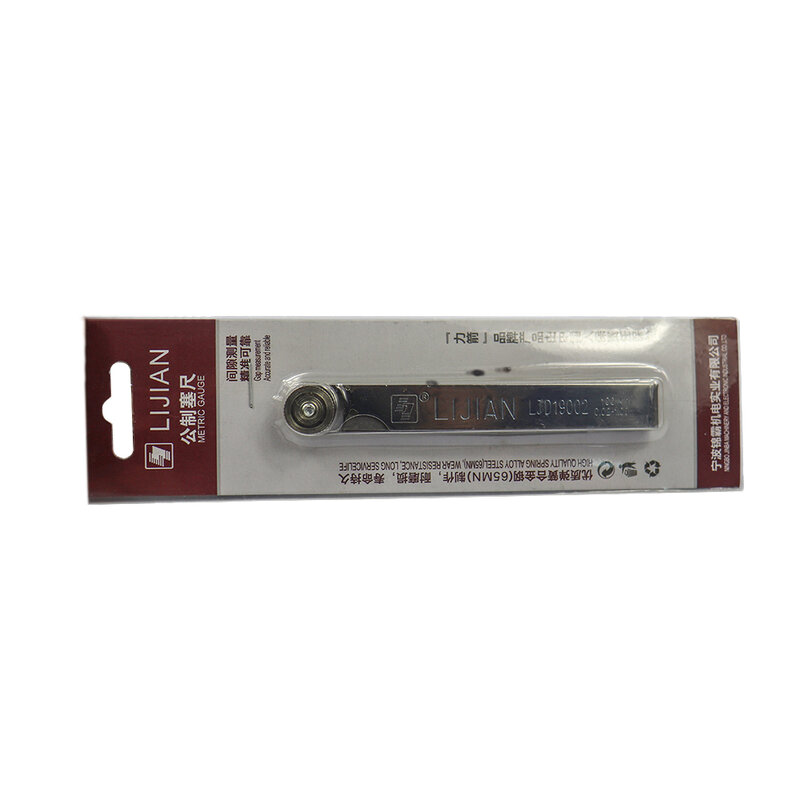 1pc medidor de feeler métrico 17 lâminas 0.02-1.00mm medidas ferramentas de aço inoxidável dobrável espessura gap filler feeler calibres