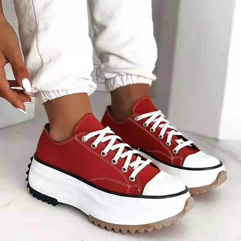 Sneakers Women Shoes 2022 Pattern Canvas Shoe Casual Women Sport Shoes Flat Lace-Up Adult Zapatillas Mujer Chaussure Femme