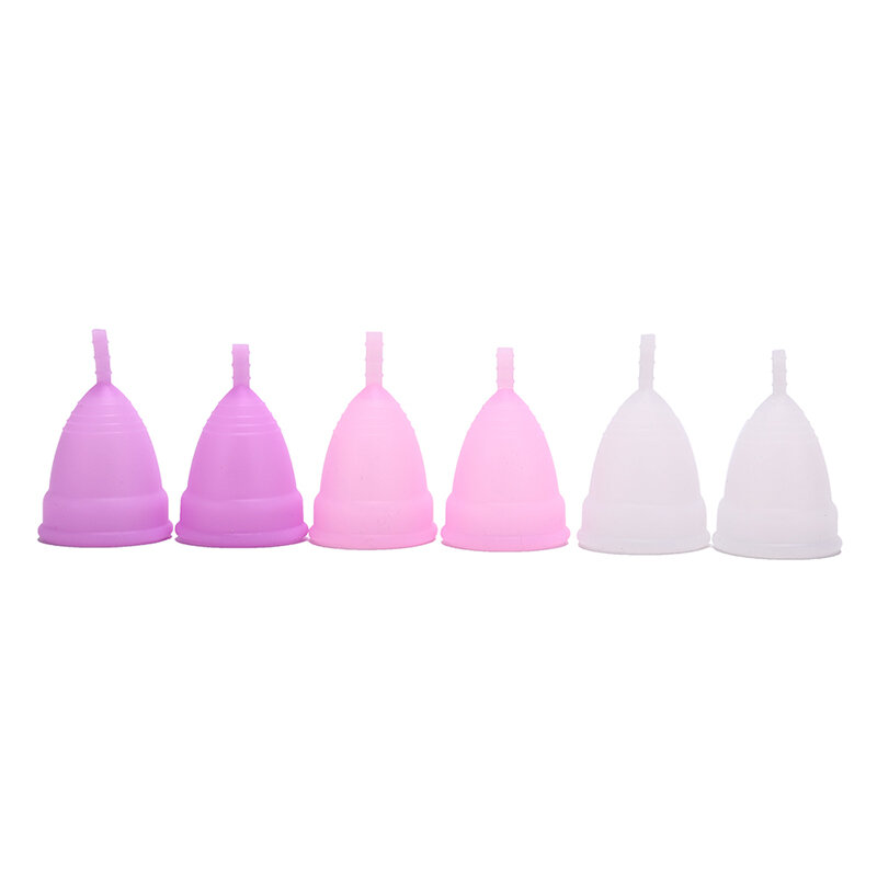 여성을 위한 생리 컵, 여성 위생 제품 의료 등급 실리콘 질 사용 소형 또는 대형 Anner 컵