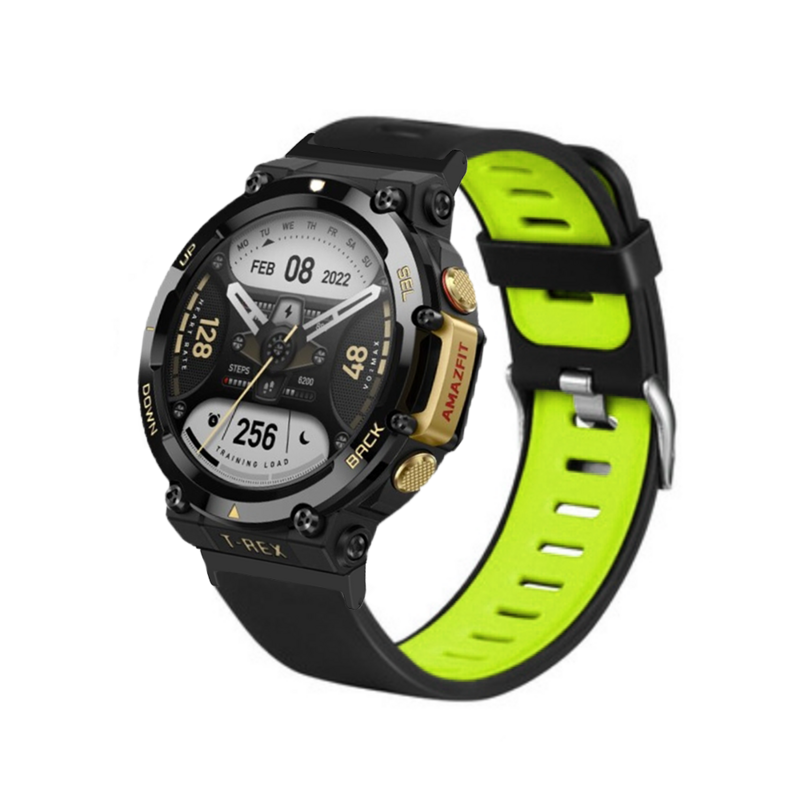 Аксессуары для часов Силиконовый ремешок для часов двухцветный спортивный браслет мягкий удобный сменный ремешок для Huami Amazfit T-rex 2