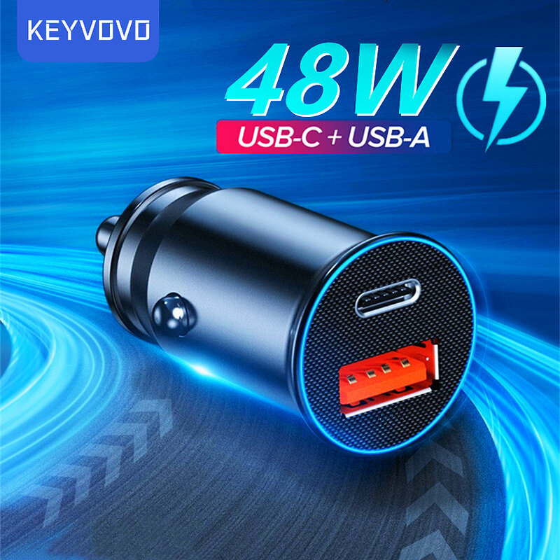 QC PD USB Car Charger Quick Charge 3.0 Fast Charging For iPhone 13 12 11 Samsung Huawei Xiaomi Type C Mobile Phone Charger