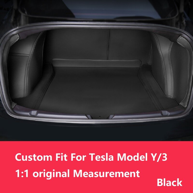 Tesla Model 3 Y tappetino per bagagliaio personalizzato accessori per interni auto tappeto in pelle resistente per tappetino Tesla Frunk bianco