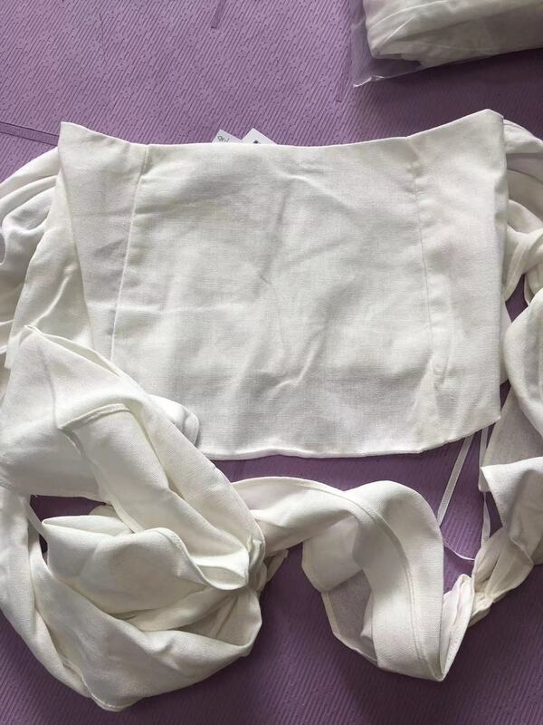 Zach AiIsa 'S ใหม่ของผู้หญิง Slim ผ้าลินินสั้นเสื้อด้านบน + แฟชั่นการออกแบบผ้าลินิน Wrap-สไตล์สบายๆกางเกง...