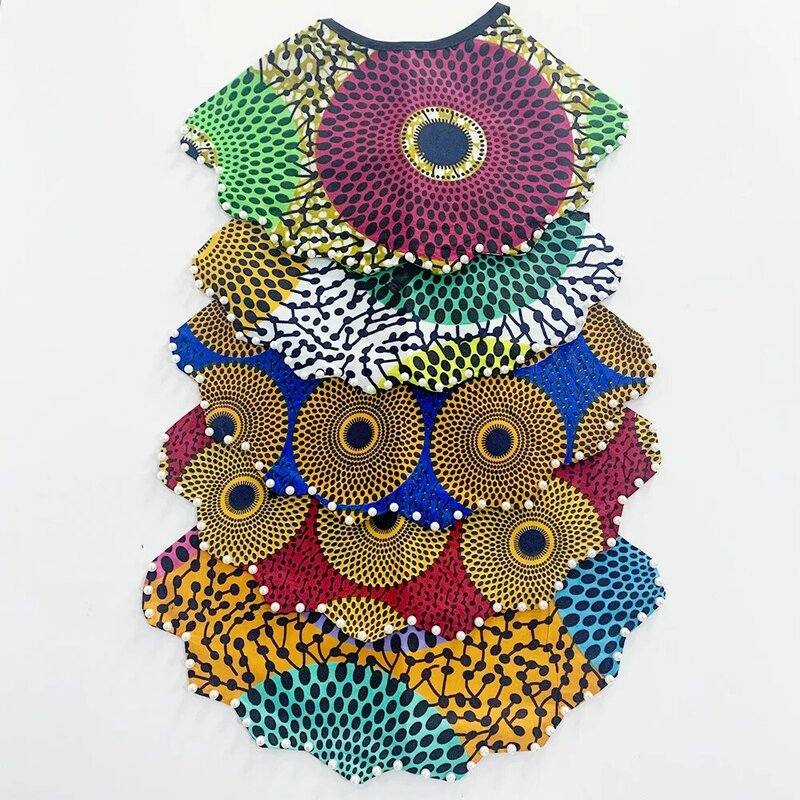 African Ankara Collar Choke Necklaces African Print Fabric Ankara Head Wraps Accessories Jewelry