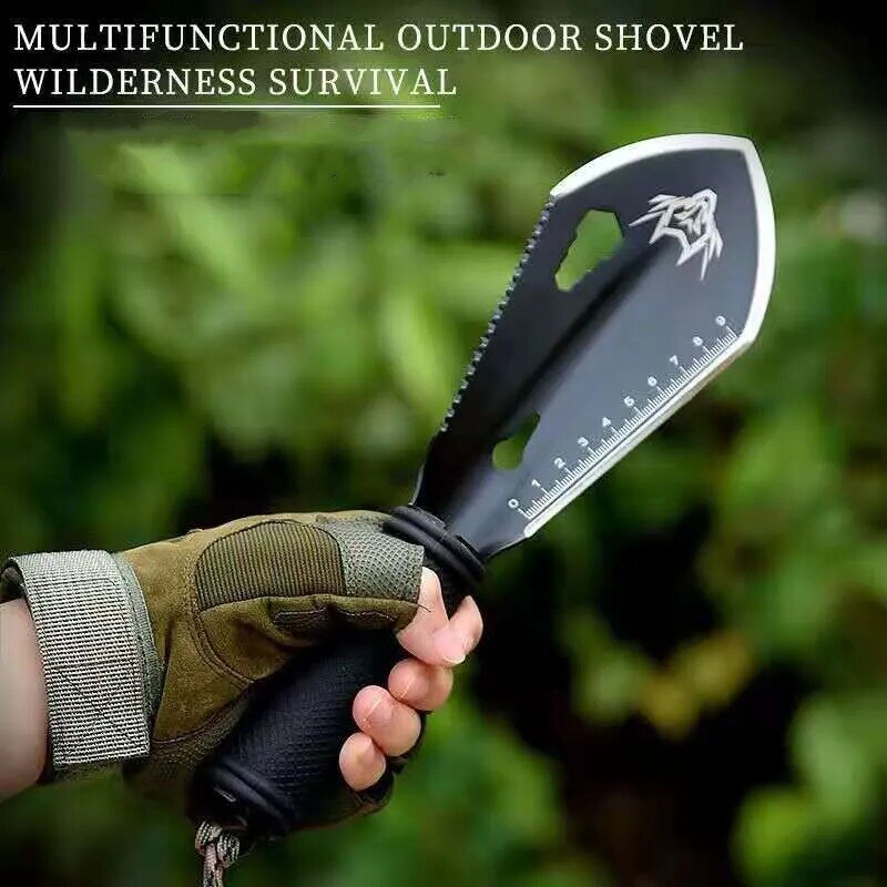 Tactical Hand Shovel wielofunkcyjny Camping piesze wycieczki narzędzia do przetrwania wojskowy odkryty mała łopata ogród kopanie