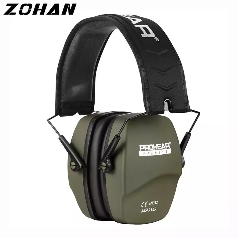 ZOHAN-protección auditiva para tiro, orejeras de seguridad con reducción de ruido, Protector auditivo pasivo delgado para caza, NRR26dB