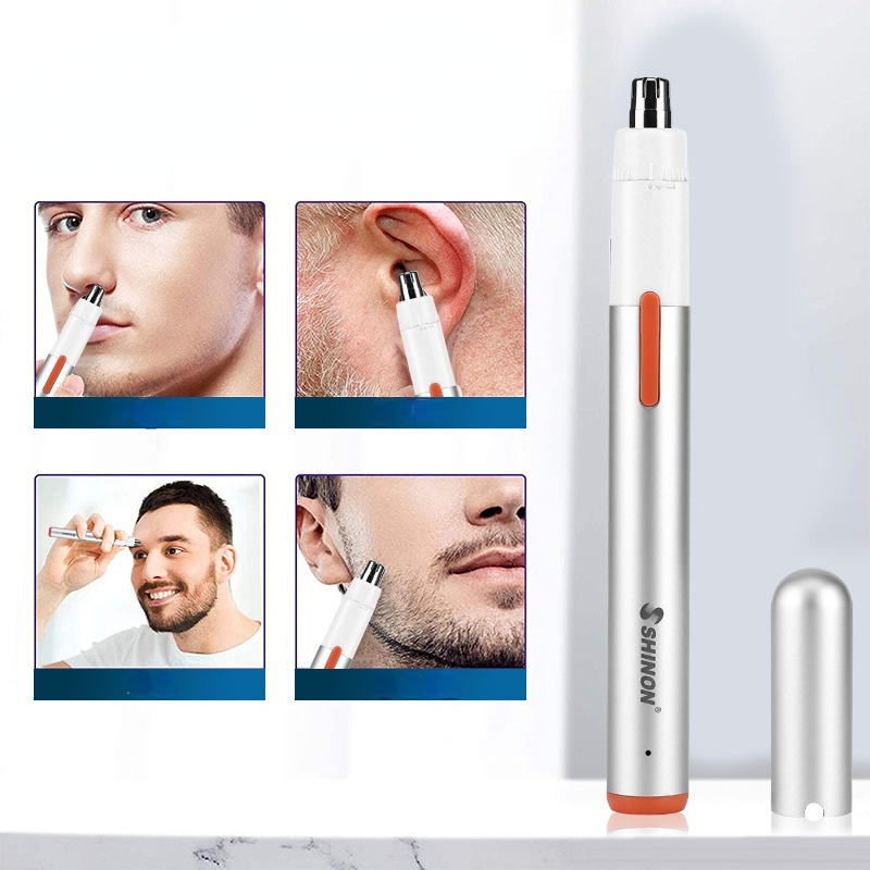 Professional Painless Trimmer for Nose Portable Rotating Usb Charging Nose and Ear Trimmer Eyebrow Trimmer Rechargable Clipper