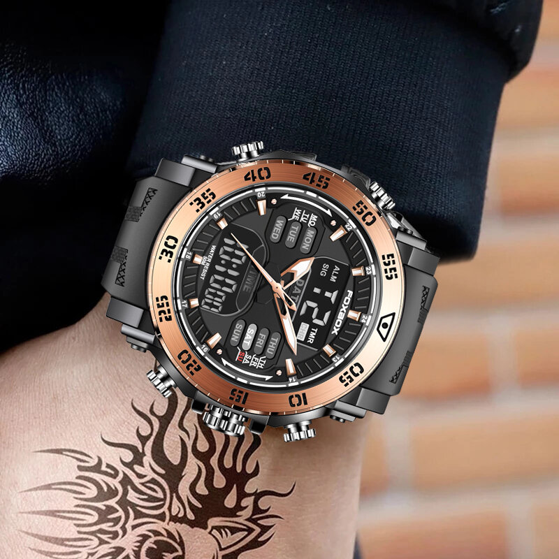 LIGE nuovi uomini orologio militare orologi in Silicone di lusso delle migliori marche per uomo moda LED digitale 50M orologio da polso impermeabile Montre Homme