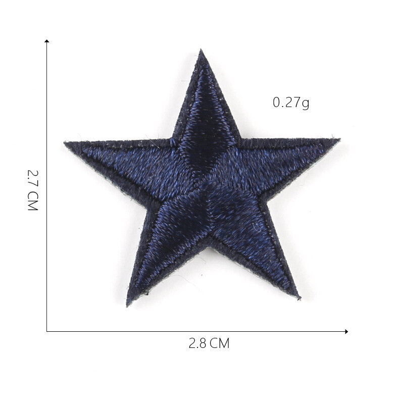30Pcs Pentagram Multicolor Serie Voor Kleding Ijzer Op Geborduurde Patches Voor Hoed Jeans Sticker Naaien-Op Diy Patch applique Badge