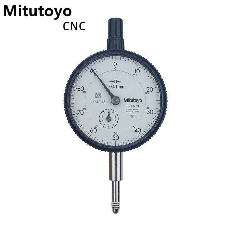Mitutoyo CNC 레버 테이블 2046 S, 0.01mm X 10mm 다이얼 표시기, 0-100, 러그 백, 시리즈 2, 8mm 스템