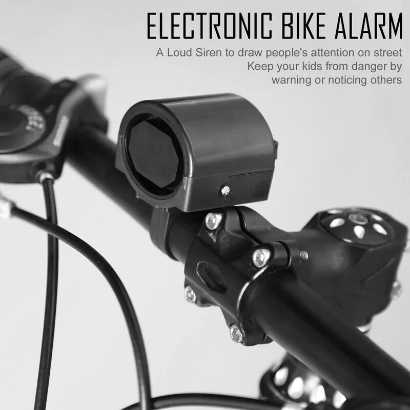 Электронный велосипедный мини-звонок, велосипедный звонок, велосипедный руль, очень громкий сигнал тревоги, питание от батареи, вращение на...