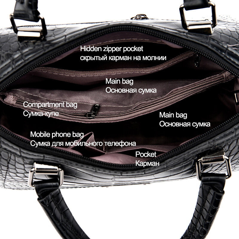 OLD TANG Luxury Alligator Women Handbags Designer Ladies Crocodile Pattern Shoulder Crossbody Bags for Women 2021 Handbag Bolsas