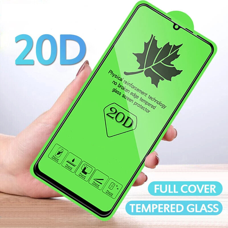 For Xiaomi PocoPhone F3 X2 C31 X3 F2 M2 M3 C3 GT NFC Pro Explosion Proof Black border 20D Maple Leaf Tempered Glass Film Cover