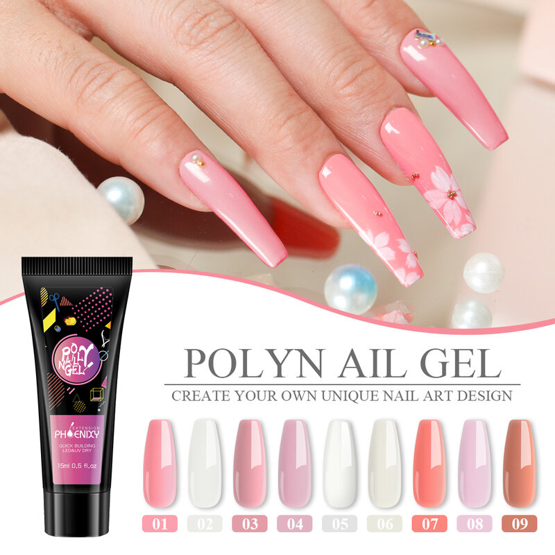 Poly zestaw żelów do paznokci Nail Art szybkie przedłużanie budynku żel narzędzie do Manicure zestaw lakier półtrwały kompletny zestaw na przedłużenie paznokci