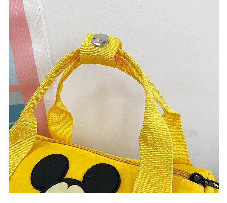 Canvas Bag Fashion Creative Disney Trend Cartoon Cute Animal Pattern Shoulder Bag Student Casual Handbag Travel Birthday Gift