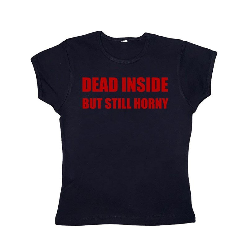 Готическая милая детская футболка в стиле эмо для девочек, винтажная черная футболка с буквенным принтом, одежда Y2k, летняя уличная одежда в стиле панк, Женский облегающий кроп-топ