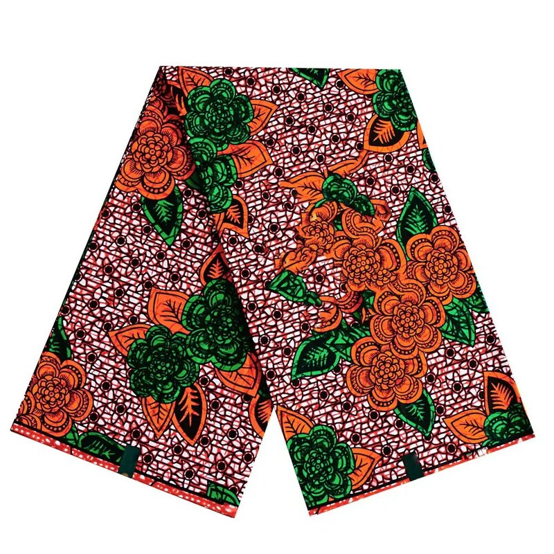 African New Arrival Wax Fabric Veritable High Quality Pagne cotton African Ankara Print For Wedding Dress Sewing Fabric