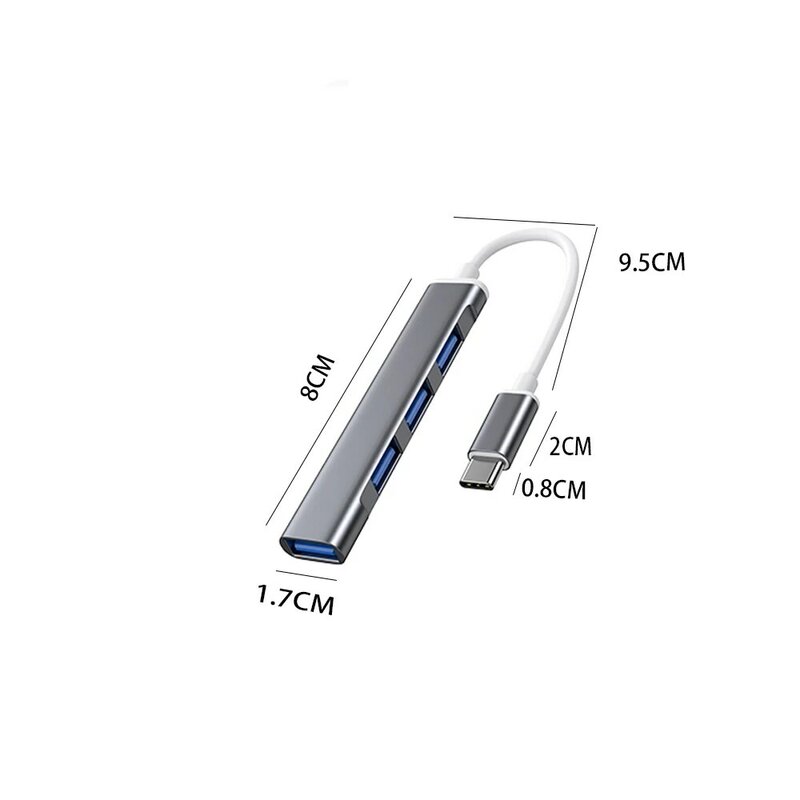 HUB USB C 3.0 tipo C 3.1 adattatore Multi Splitter a 4 porte OTG per Lenovo HUAWEI Xiaomi Macbook Pro 13 15 accessori per PC Air Pro