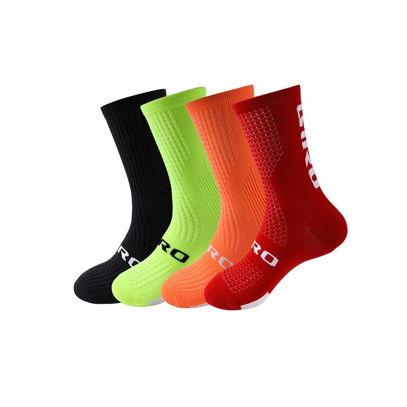 Cycling Socks Men 4 Pairs/set Biking Socks Women Sport Sweat Absorbing Breathable Football Soccer Compression Socks Wholesale