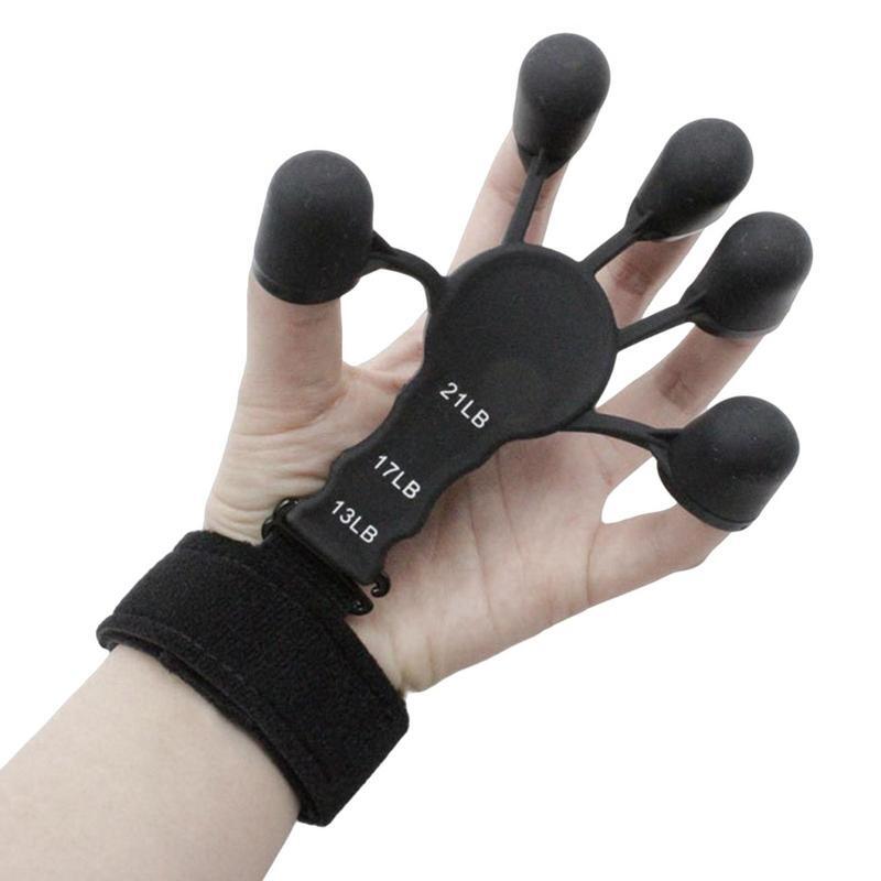 Silicone Gripster Finger Hand Grip rinforzante Finger Exerciser palestra Fitness Training ed esercizio Dropshipping all'ingrosso