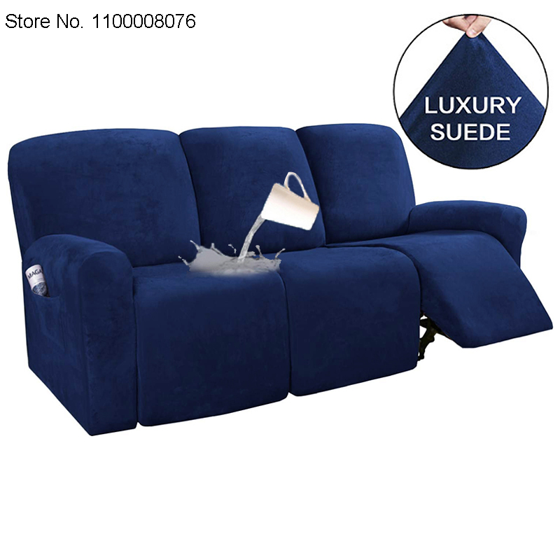 Capa de sofá reclinável camurça all-inclusive massagem deck preguiçoso menino cadeira cobre lounge único assento sofá slipcover poltrona capa