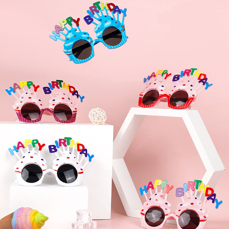 Perlengkapan Pesta Ulang Tahun Aneh untuk Anak-anak Kacamata Foto Alat Peraga Mata Dekorasi Mainan Anak-anak dari Pesta