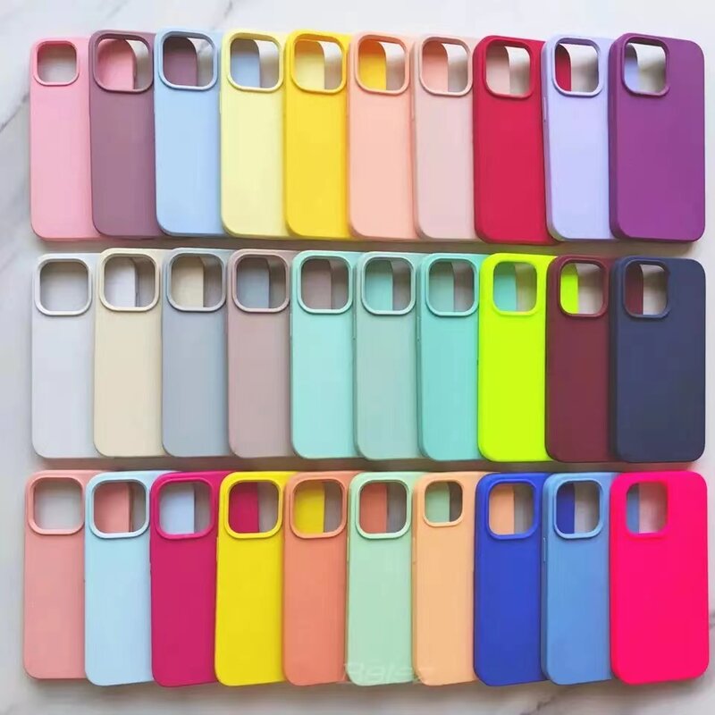Oficial original caso de silicone para apple iphone 11 12 13 14 pro max xr x xs caso para iphone 13 12 mini 7 8 14 plus capa completa