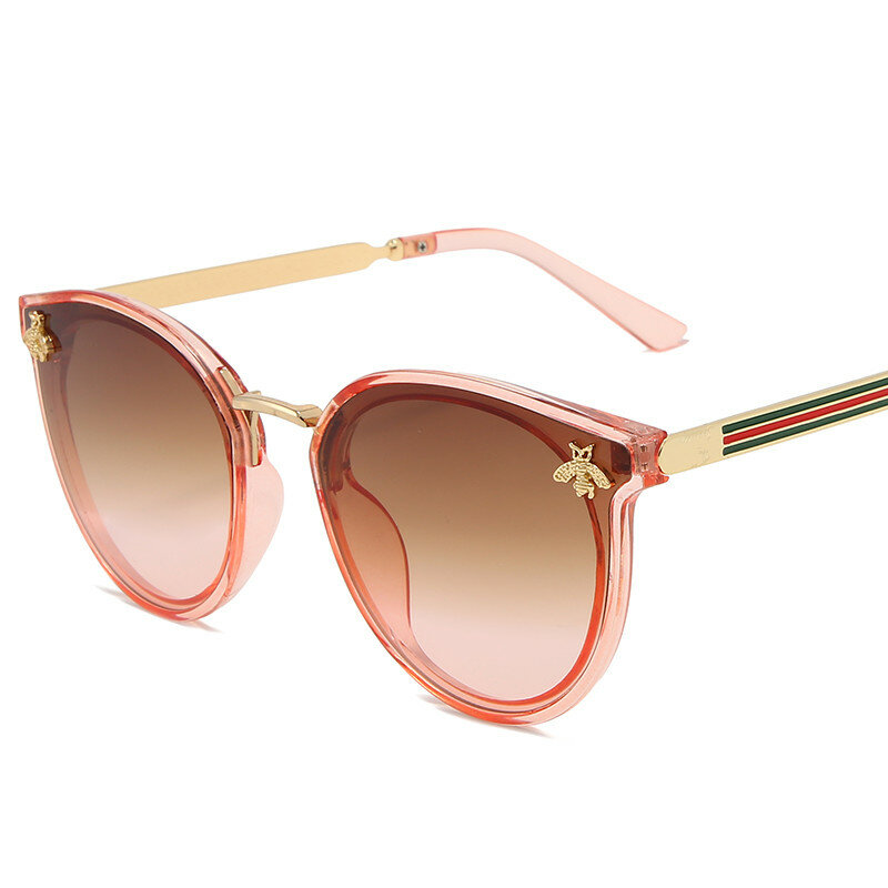 Солнцезащитные очки квадратной формы для мужчин и женщин UV-400, роскошные модные брендовые дизайнерские очки с Пчелой, в стиле ретро, для вожд...
