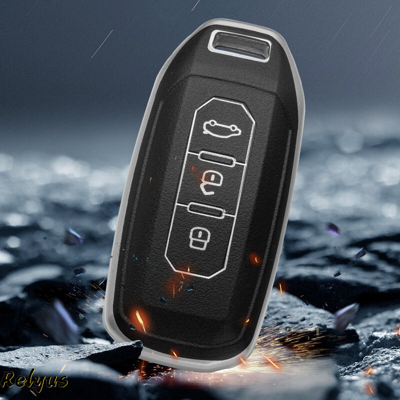 TPU Auto Remote Key Fall Protector Abdeckung Halter Fob für Ford Territory EV 2020 Smart 3 Tasten Keyless Shell Auto zubehör