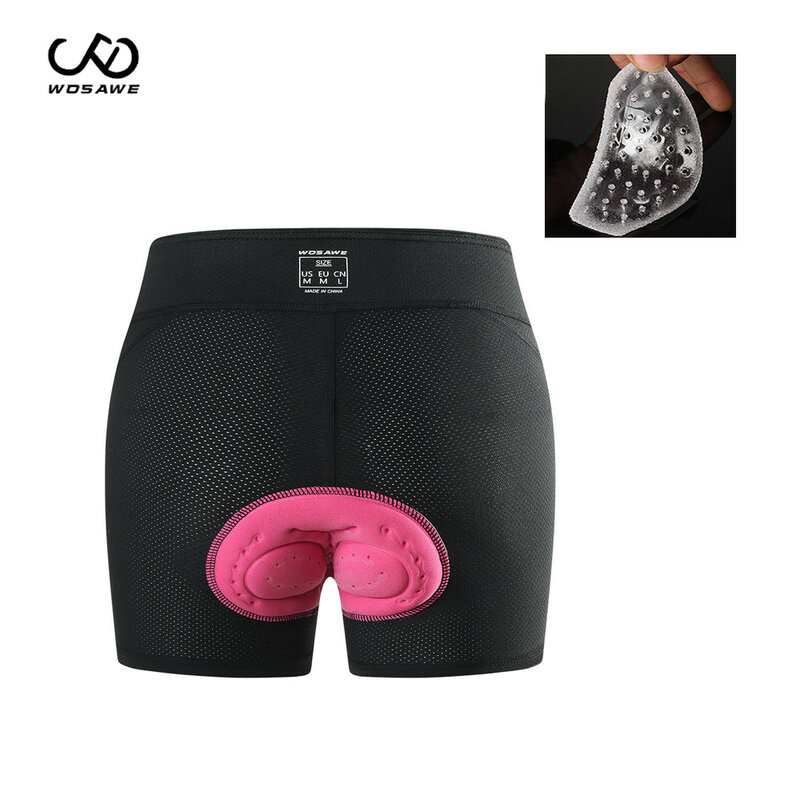 WOSAWE Women's Cycling Shorts Mesh Cycling Underwear 3D Gel Pad Shockproof Cycling Underpant MTB Shorts Bike Underwear