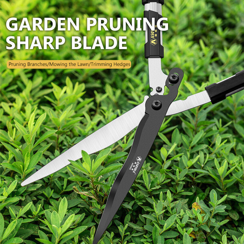 ASOYOGA Garden Pruning Shears Set Telescopic Pruner Hedge Clippers Flower Plant Soft Branch Cutter Boxwood Trimmer Professional