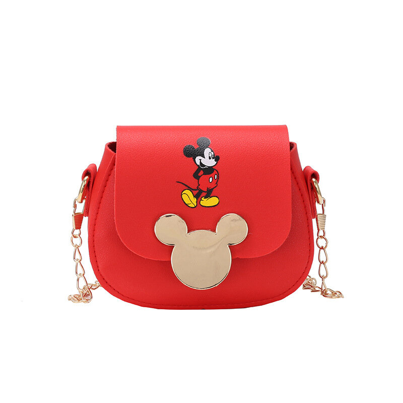 Sac à bandoulière Disney Minnie pour filles, Mini sac à bandoulière Mickey Mouse en Pu, sac à épaule mignon pour enfants, cadeau d'anniversaire pour enfants