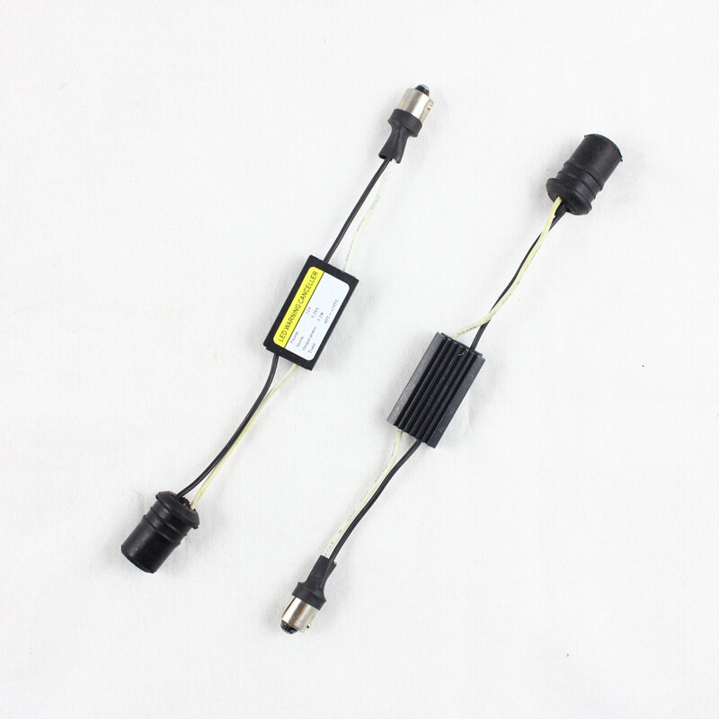 1Pcs BA9s H6W T10 12V Canbus Cable LED Warning Canceller Decoder 501 T 10 W5W 192 168 Car Lights Error Load Resistor