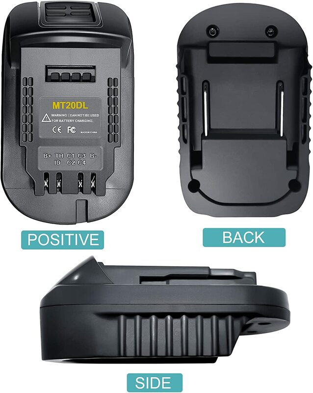 MT20DL Battery Adapter Convert for Makita 18V Li-ion Battery to for DeWalt 18V/20V Lithium-Ion Tool Battery Adapte