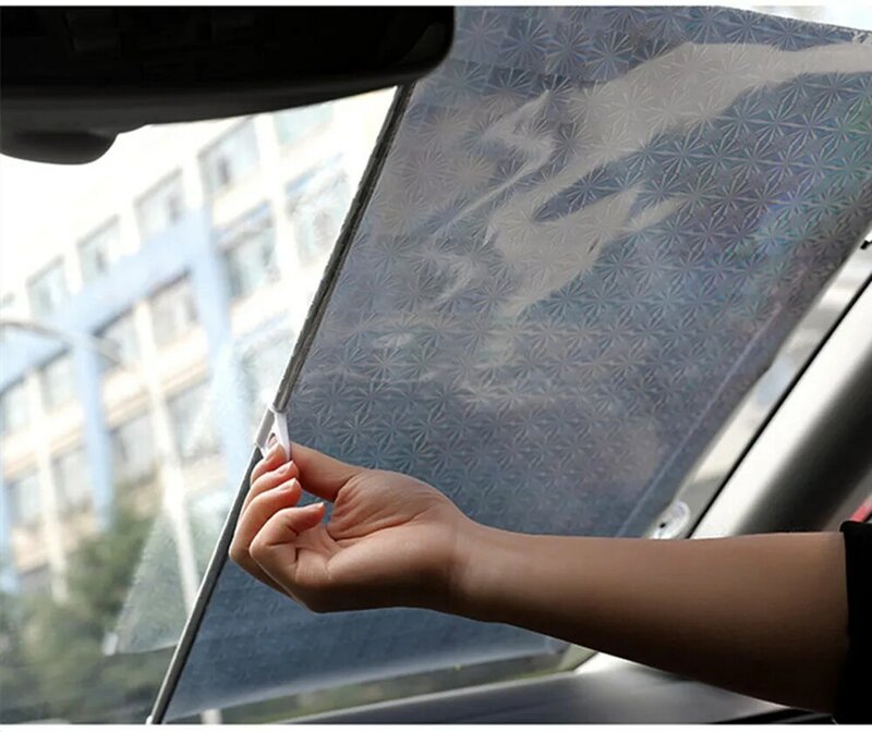 Car Sunshade Curtain Rear Side Window Front Back Windshield Sun Block  Blinks Black Cover Suction Cup Universal Cars Accessories / Phụ Kiện ngoại  thất