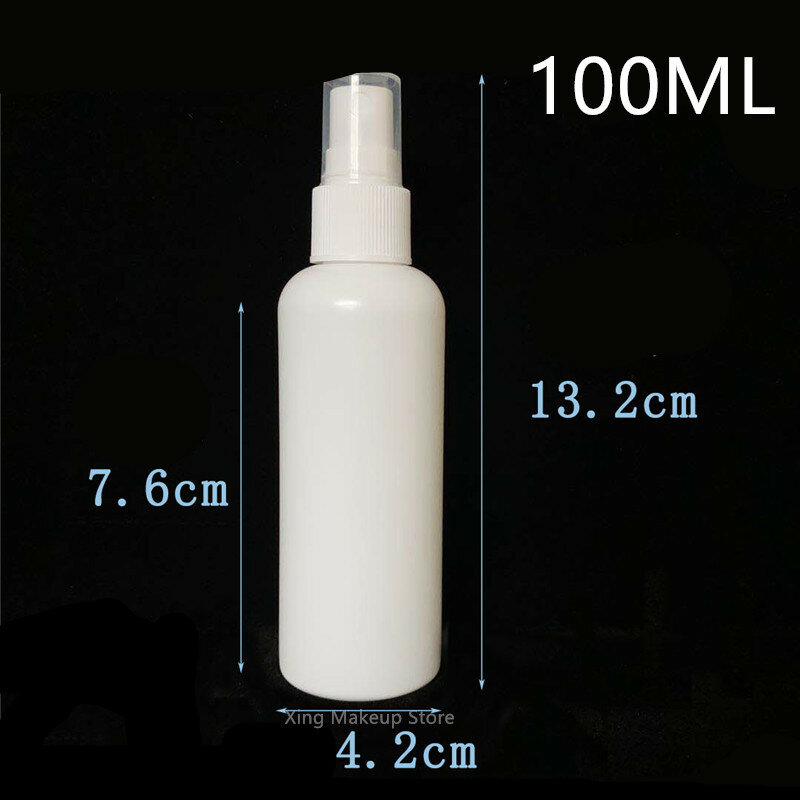 50 Stuks 10/20/30/60/100Ml Witte Pe Plastic Hervulbare Flessen Fijne Nevel Parfum verstuiver Mini Lege Spray Fles Alcohol Fles 2 #